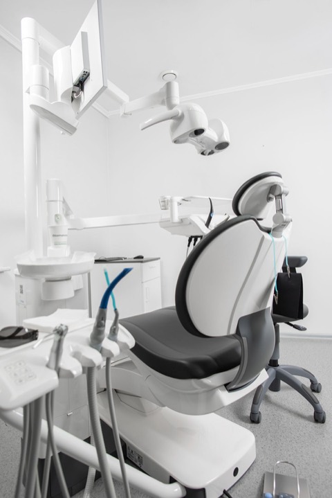 Stock dental room, used as a website design concept reference